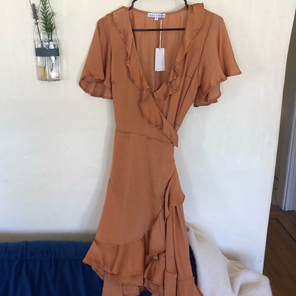 Burnt orange Cara Loren dress